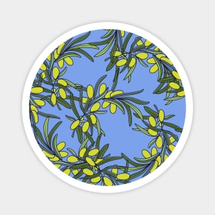 Olives pattern texture Magnet